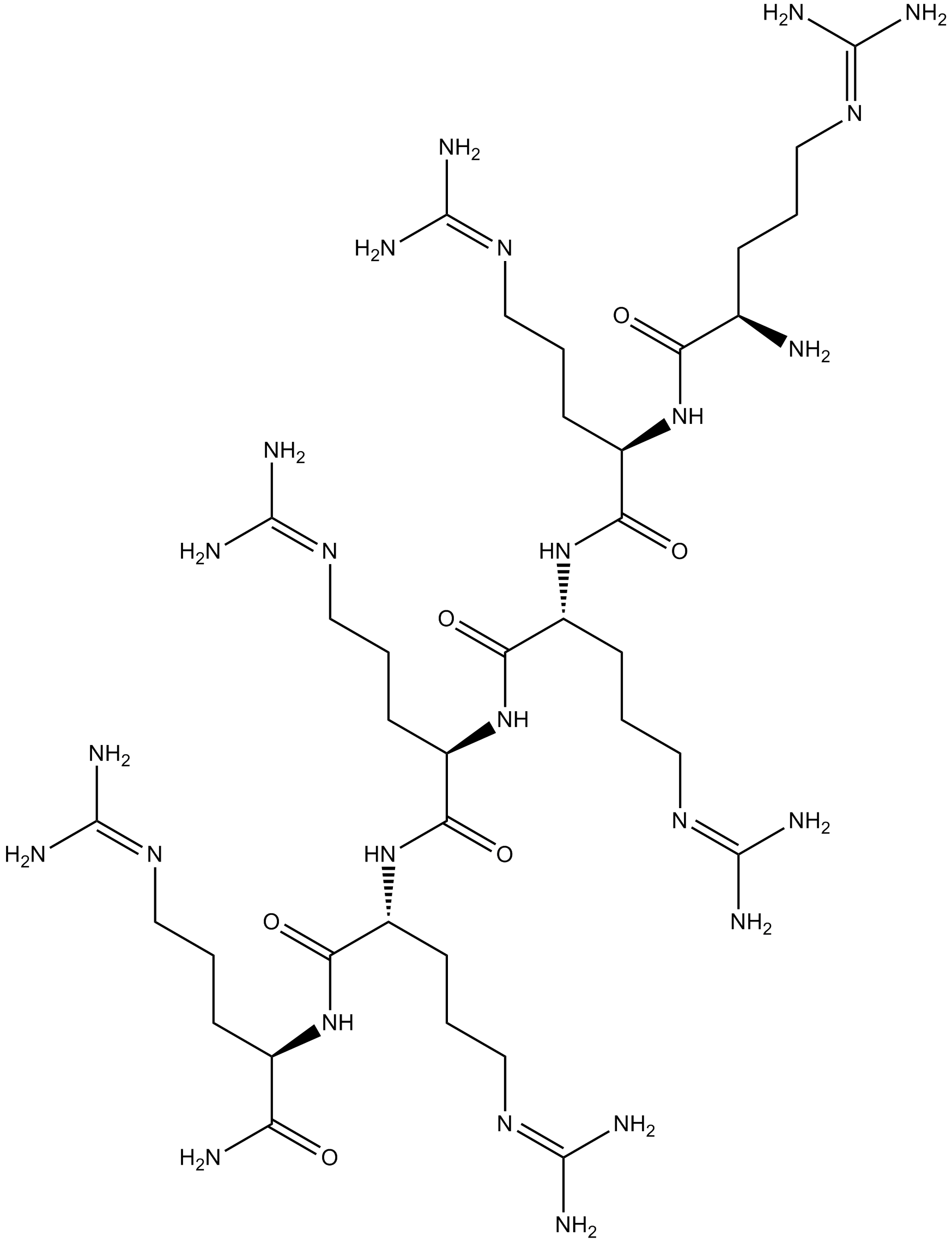 Hexa-D-arginine Chemical Structure