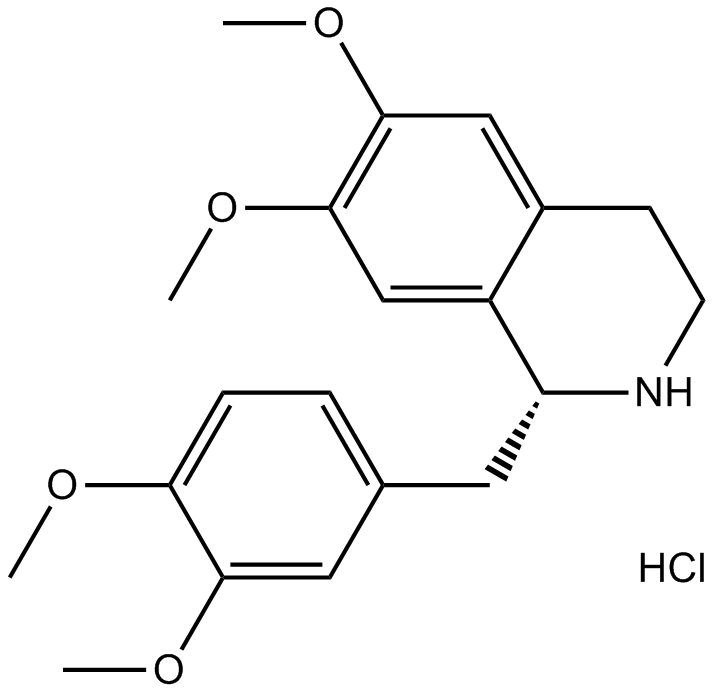 Tetrahydropapaverine HCl Chemical Structure