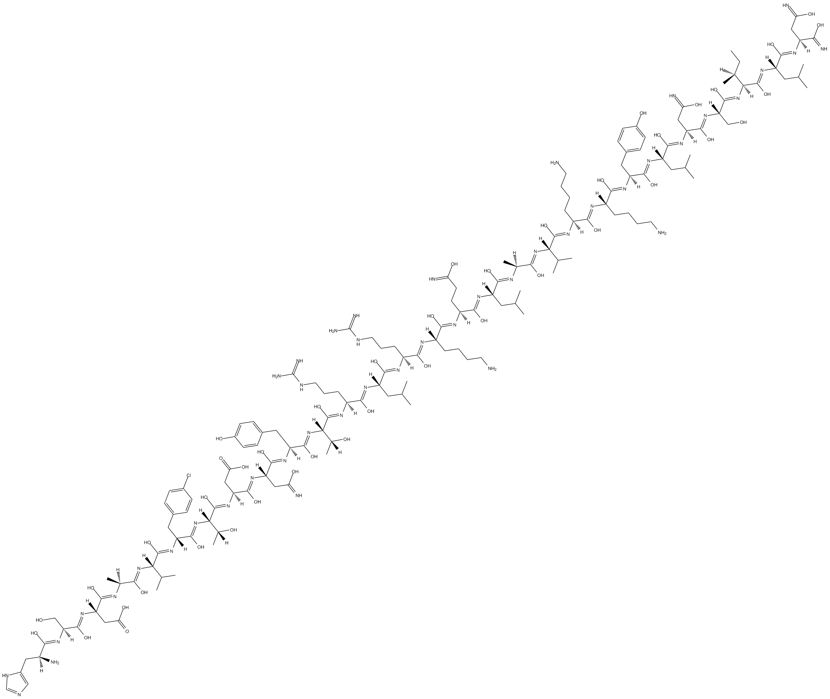 [D-p-Cl-Phe6,Leu17]-VIP Chemical Structure