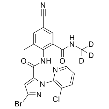 Cyantraniliprole D3 (HGW-86 D3) Chemical Structure