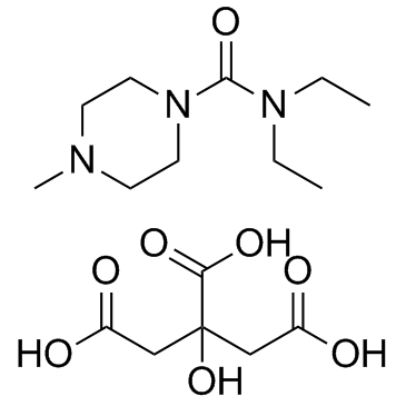 Diethylcarbamazine citrate Chemical Structure