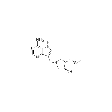 MT-DADMe-ImmA (Methylthio-DADMe-Immucillin A) Chemical Structure