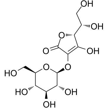 2-O-β-D-Glucopyranosyl-L-ascorbic acid Chemical Structure
