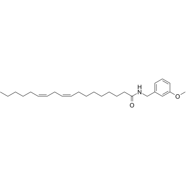 N-(3-Methoxybenzyl-(9z,12z)-octadecadienamide Chemical Structure
