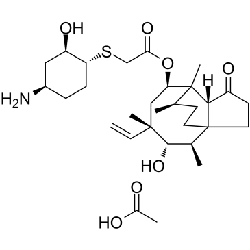 Lefamulin acetate Chemical Structure