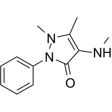 4-Methylamino antipyrine Chemical Structure