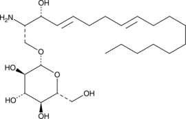 1-β-D-Glucosylsphingadienine (d18:2 (4E,8E)) Chemical Structure