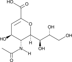 N-acetyl-2,3-dehydro-2-Deoxyneuraminic Acid Chemical Structure