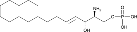 Sphingosine-1-phosphate (d17:1) Chemical Structure