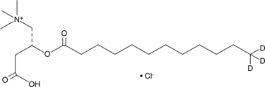 Lauroyl-L-carnitine-12,12,12-d3 (chloride) Chemical Structure