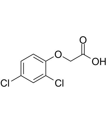 2,4-D (2,4-Dichlorophenoxyacetic acid)  Chemical Structure