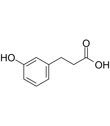 3-(3-Hydroxyphenyl)propionic acid Chemical Structure