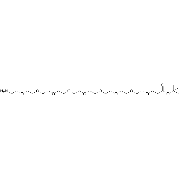 Amino-PEG9-Boc Chemical Structure