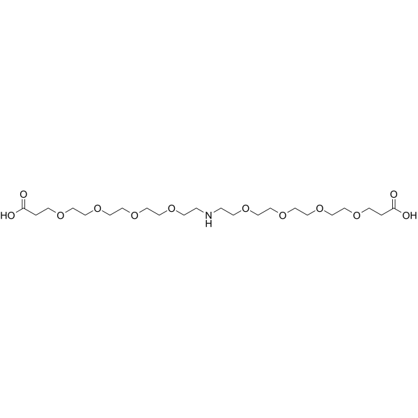 NH-bis(PEG4-acid) Chemical Structure