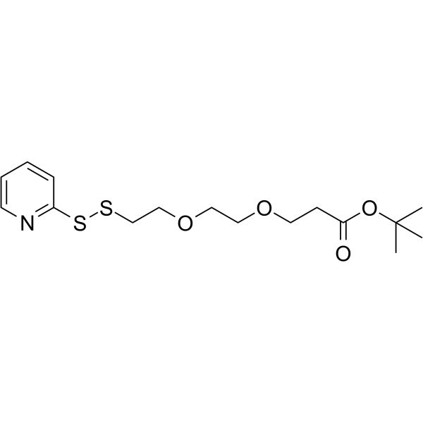 (2-Pyridyldithio)-PEG2-Boc Chemical Structure