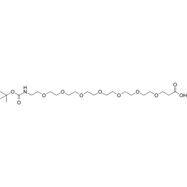 Boc-NH-PEG7-acid Chemical Structure