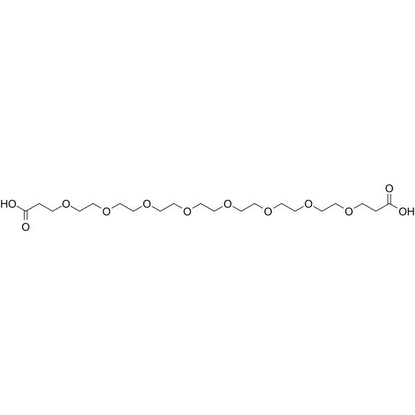 Bis-PEG8-acid Chemical Structure