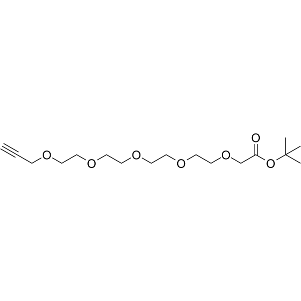 Propargyl-PEG4-O-C1-Boc Chemical Structure