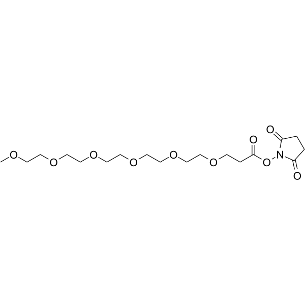 m-PEG6-NHS ester Chemical Structure