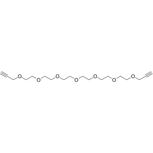 Bis-propargyl-PEG6 Chemical Structure