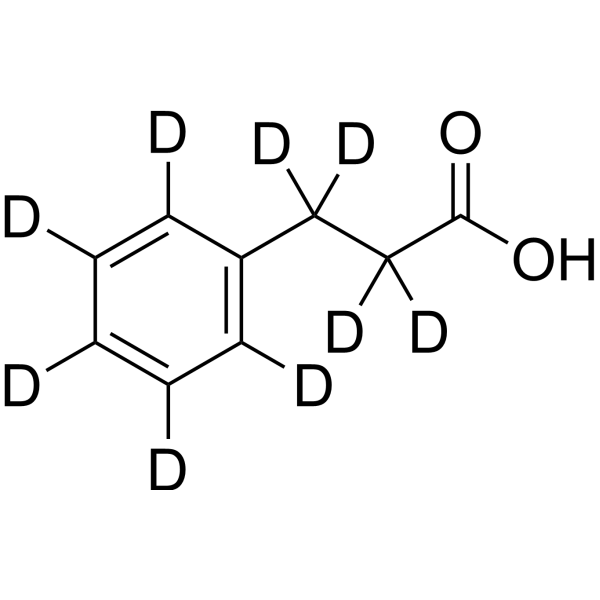 Hydrocinnamic acid-d9 Chemical Structure