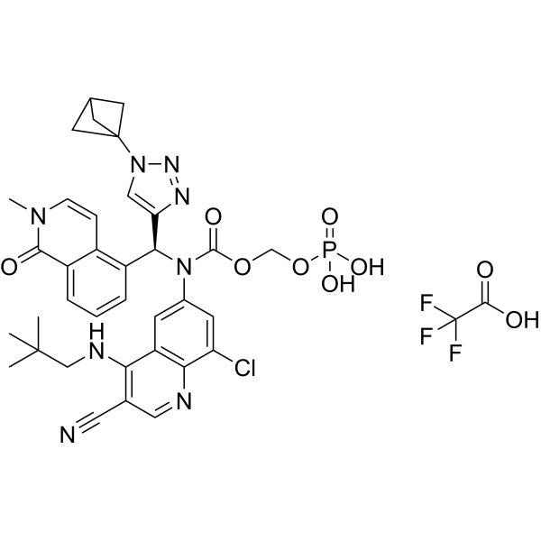 Tilpisertib fosmecarbil TFA Chemical Structure
