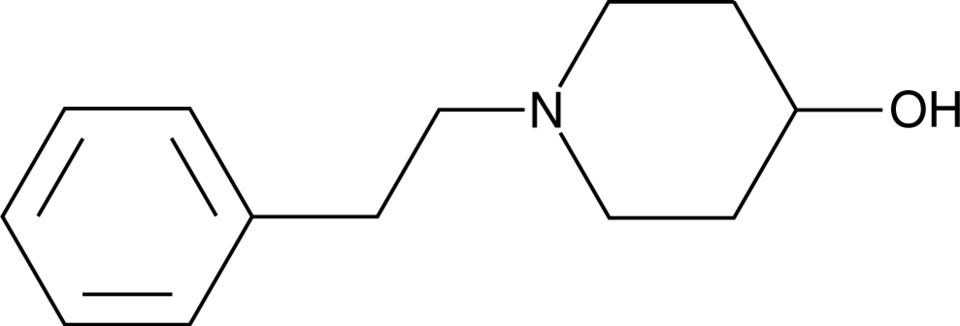4-Hydroxy-1-(2-phenylethyl)piperidine Chemical Structure