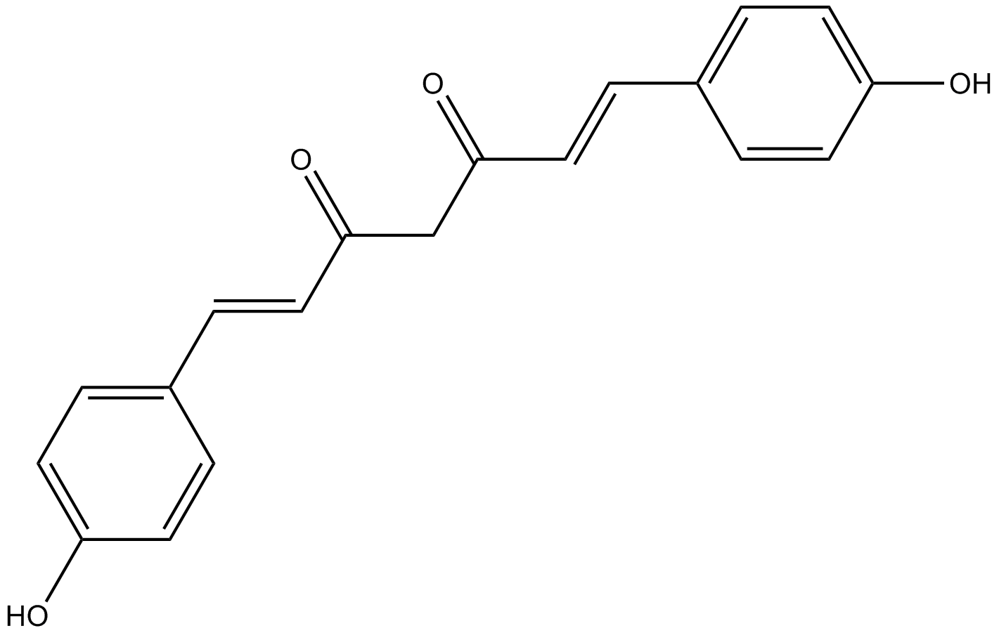 Bisdemethoxycurcumin Chemical Structure