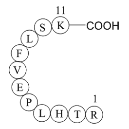 vitamin D binding protein precursor (353-363) [Homo sapiens] Chemical Structure