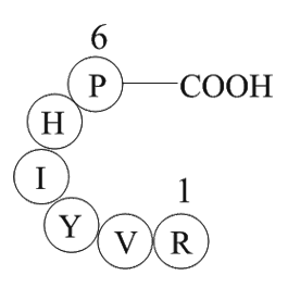 Angiotensin 1/2 (2-7) Chemical Structure